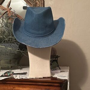 denim cowgirl hat